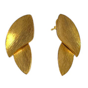 Øreringe guldbelagt drops