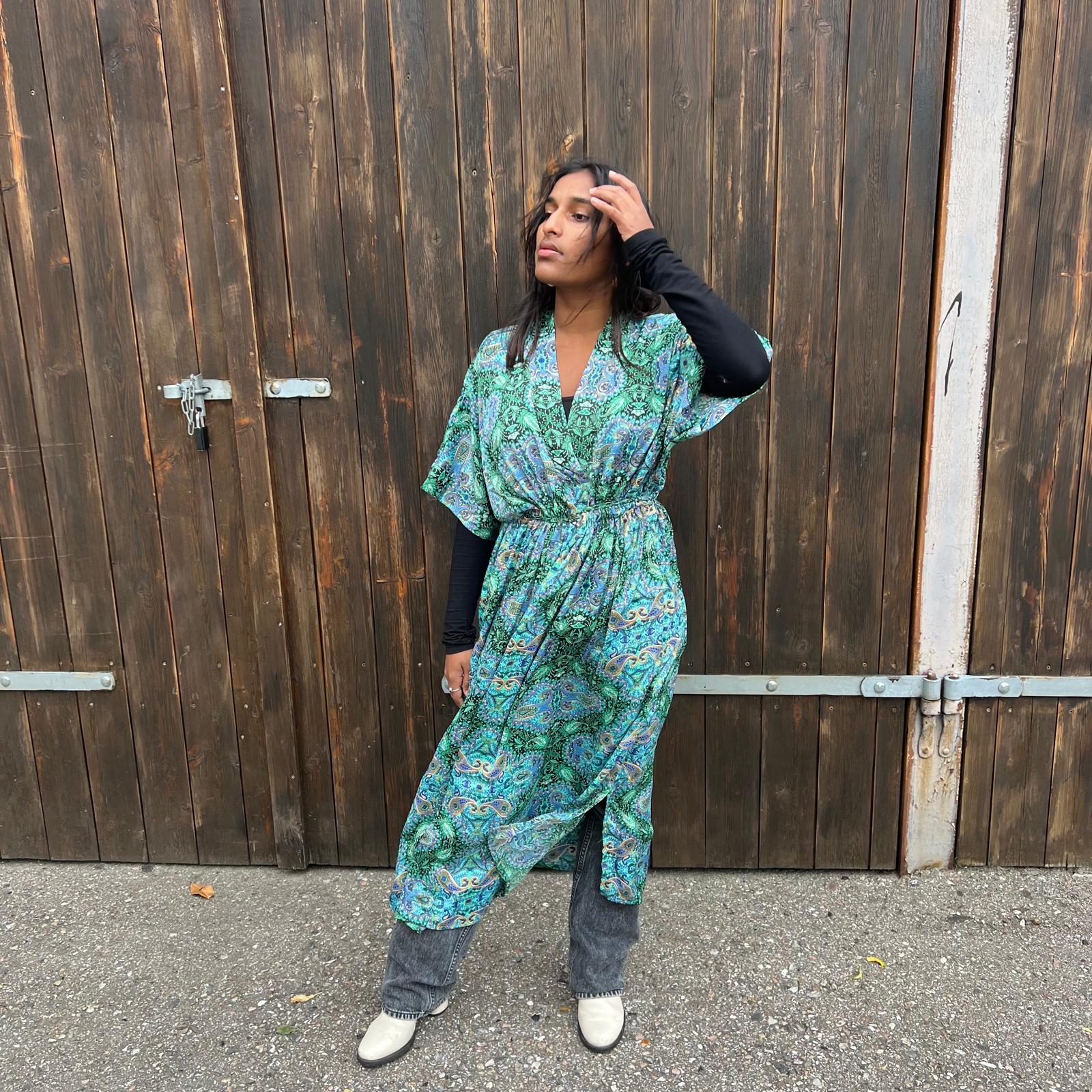 Kaftan med bindebånd/ Empire Snit