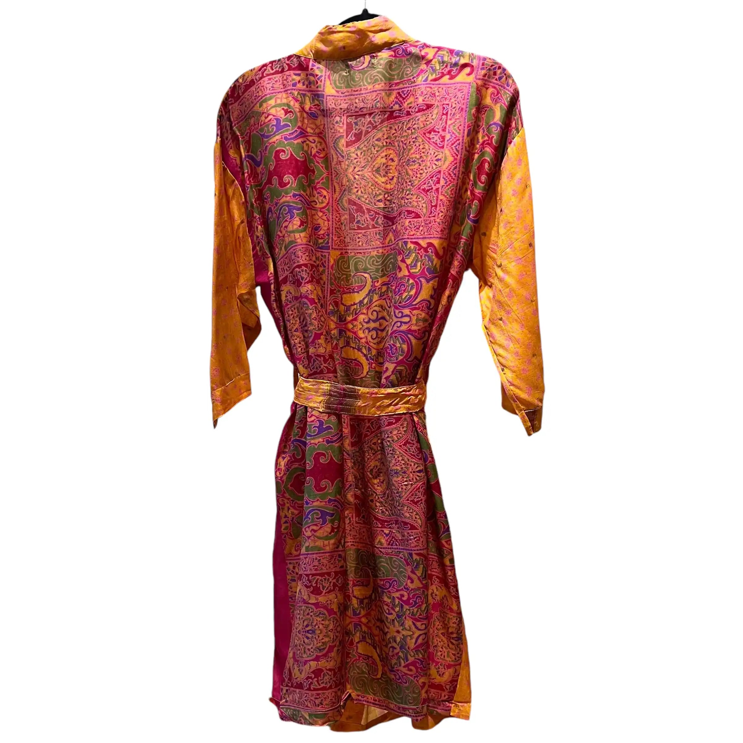 Silke kimono med lomme Golden Dream 2