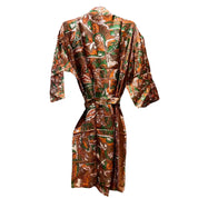 Silke kimono med lomme