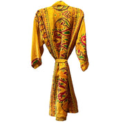 Silke kimono med lomme