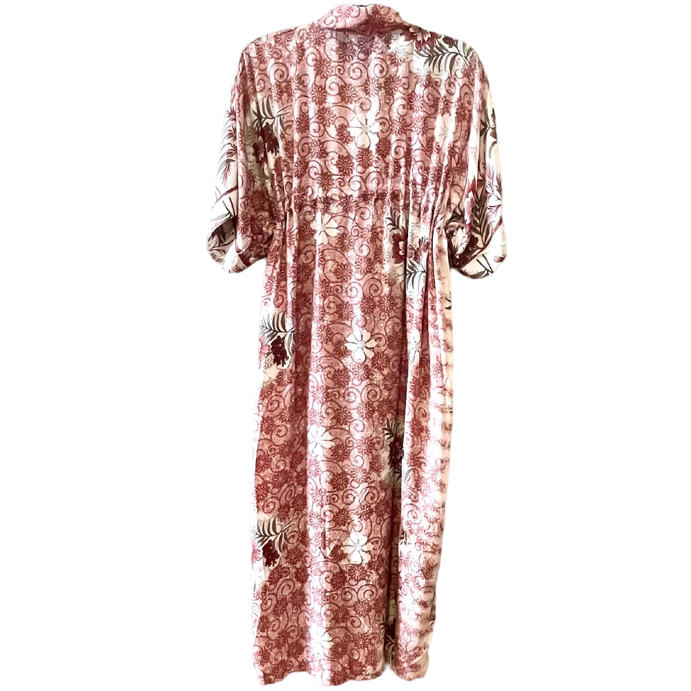 Kaftan blomst med bindebånd/Impire Snit