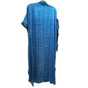 Lang Blå Silke Kimono 2.