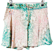 Shortsnederdel i silke med lomme str. M/L