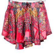 Shortsnederdel i silke med lomme str. XS/S