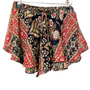 Shortsnederdel i silke med lomme str. S/M