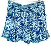 Shortsnederdel i silke med lomme str. M/L