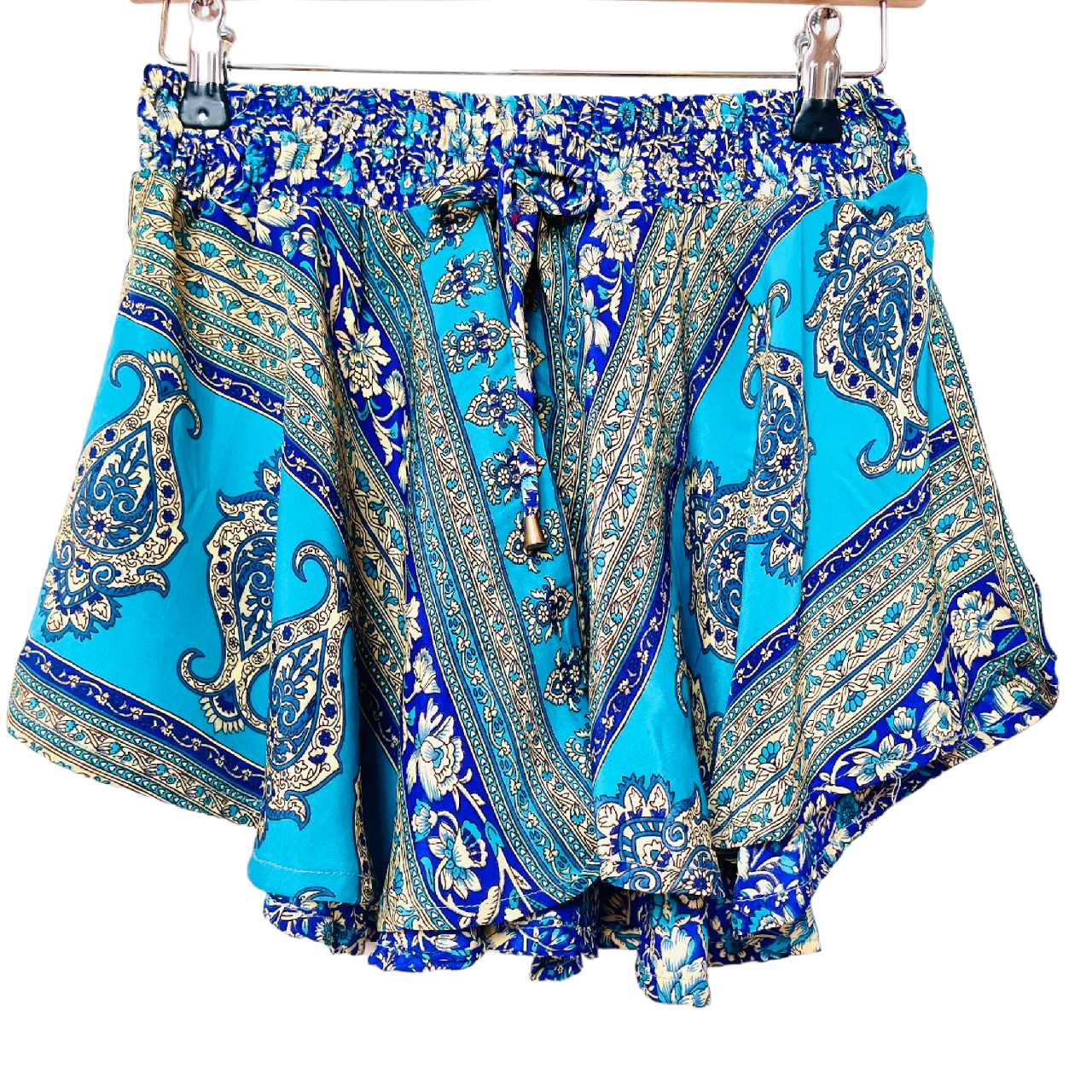 Shortsnederdel i silke med lomme str. S/M