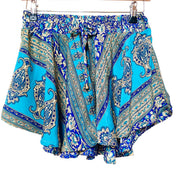 Shortsnederdel i silke med lomme str. S/M