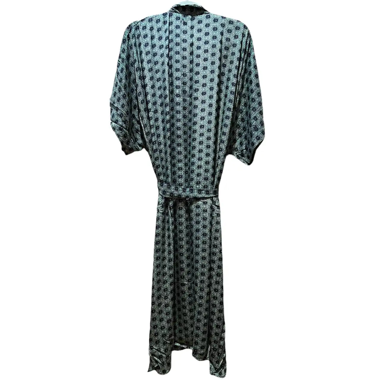 Lang Grøn Silke Kimono 6.
