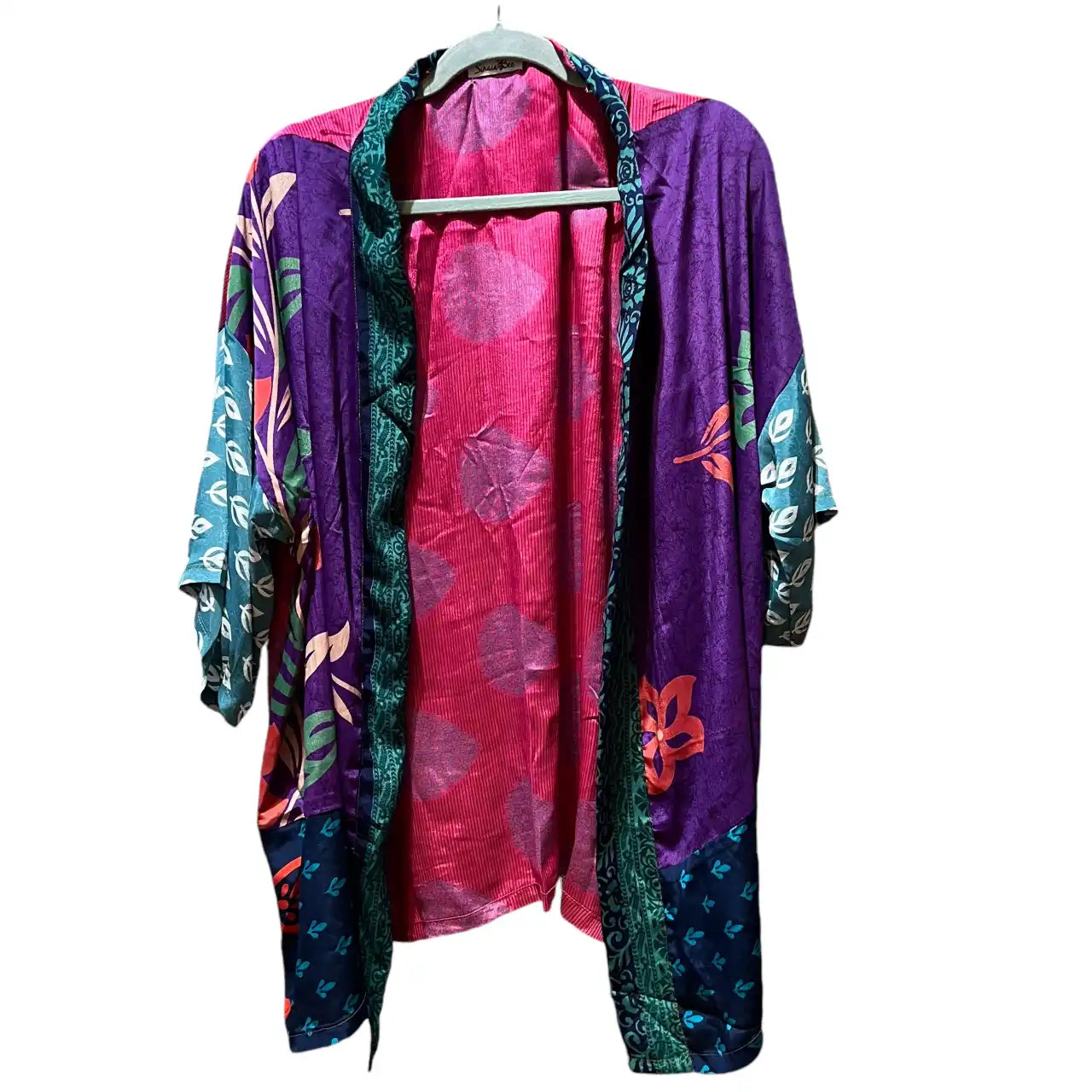 Kort silke kimono