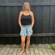 Lyseblå Silkeshorts