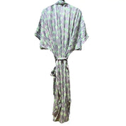 Lang Lysegrøn Silke Kimono 7.