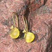 Guldbelagt 18 karat øreringe