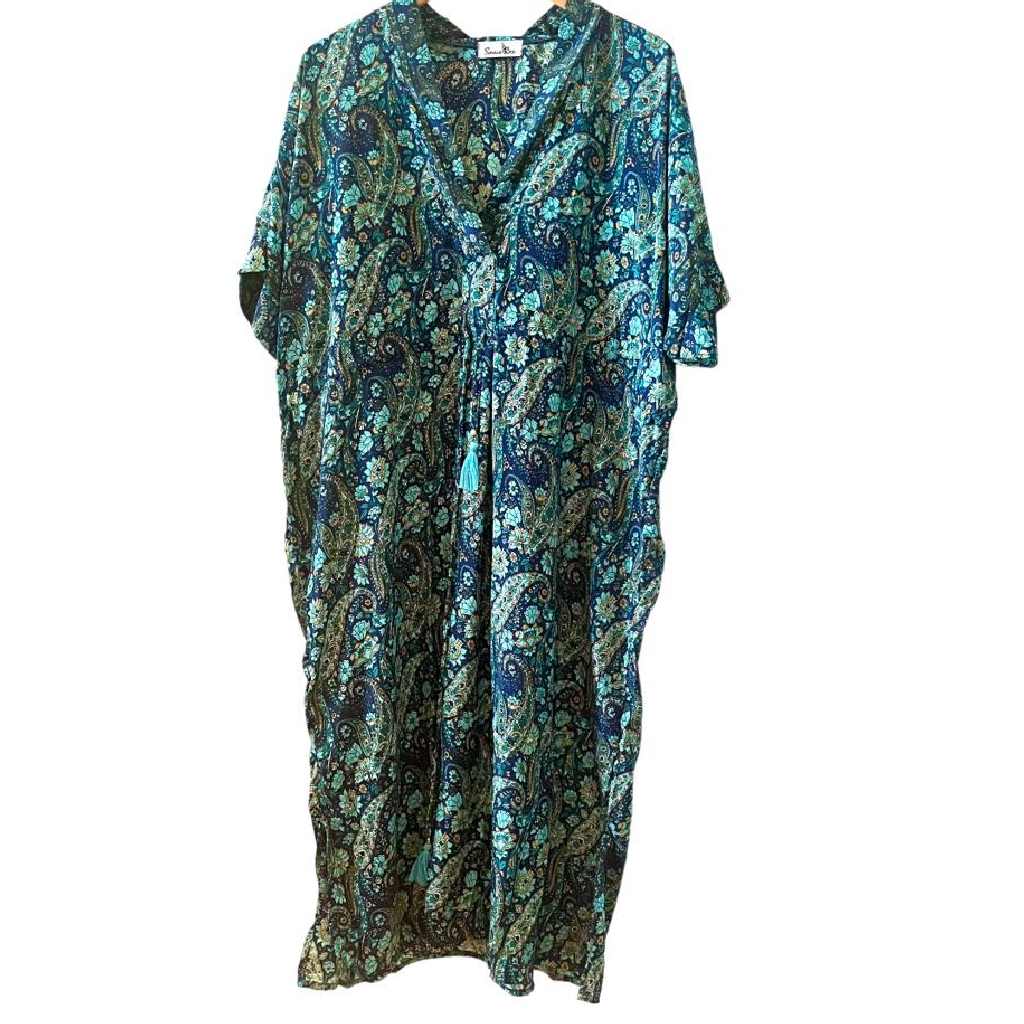 Kaftan med bindebånd/ Empire Snit