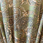 Grøn blomstret Lang Silke Kimono 16.