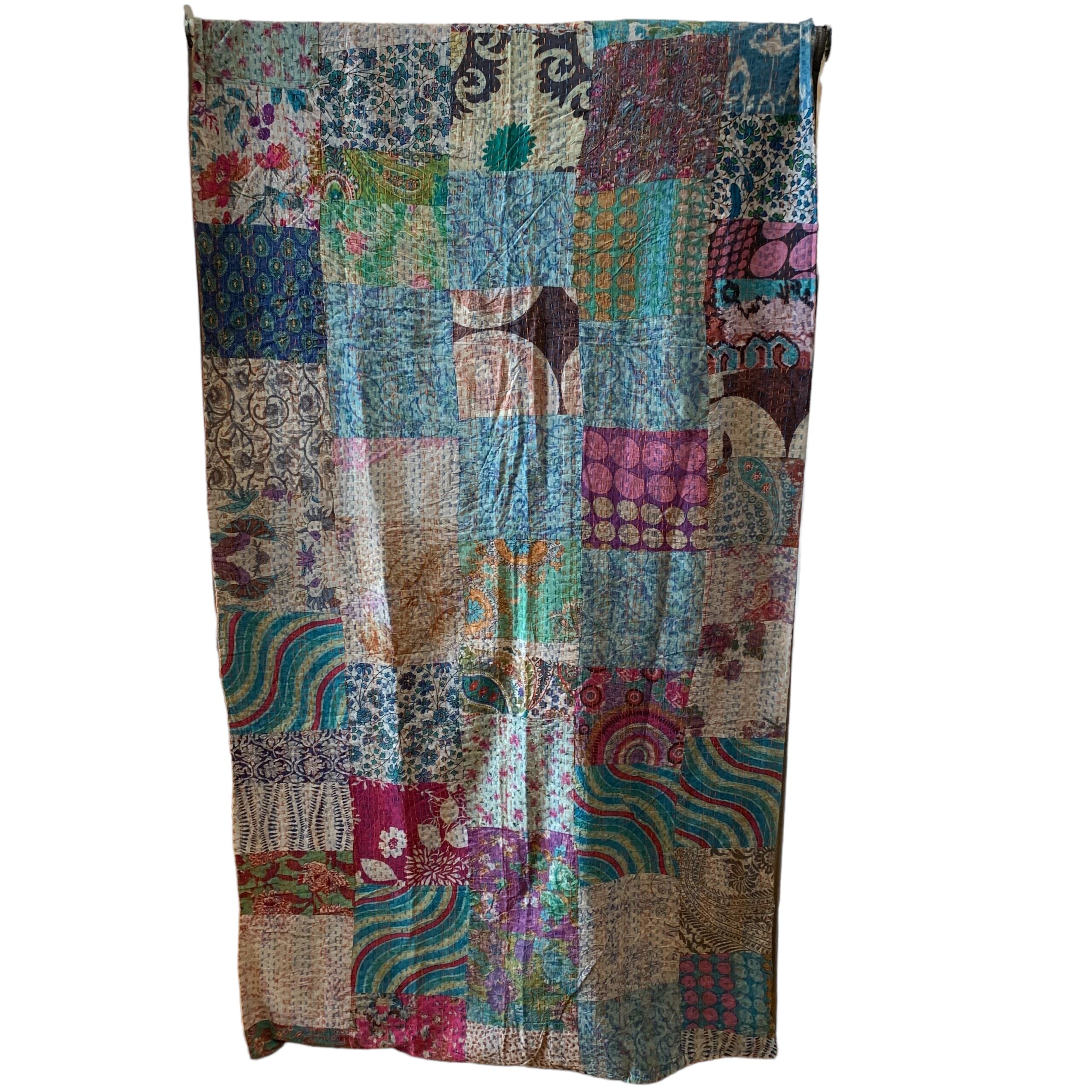 Stonewashed Kantha - Unik - 160 x 230 cm Nr.- 12