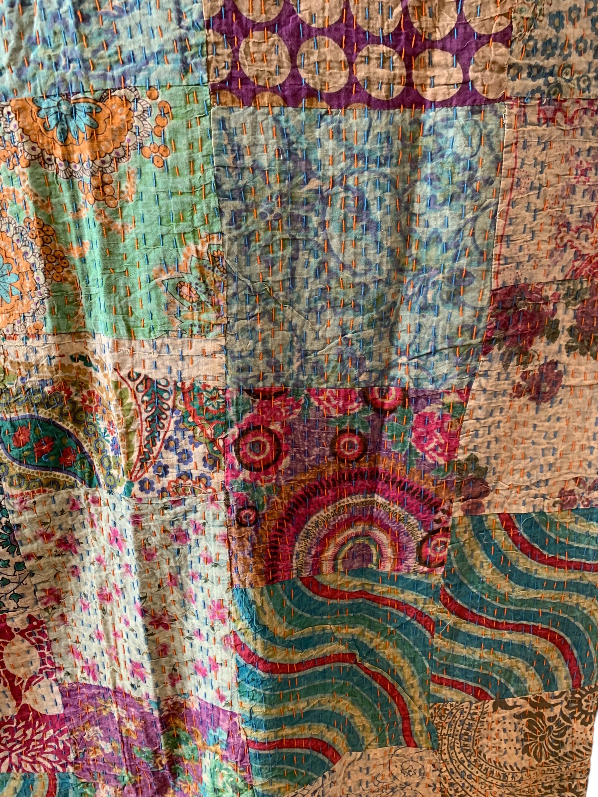 Stonewashed Kantha - Unik - 240 x 280 cm Nr.11