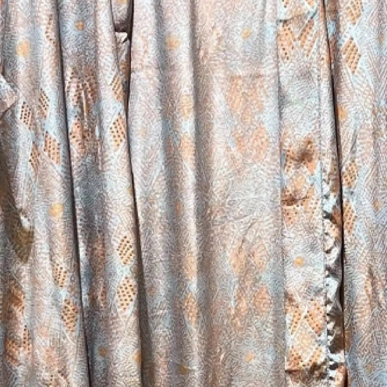 Lang smuk sølvgrå silke kimono 9.