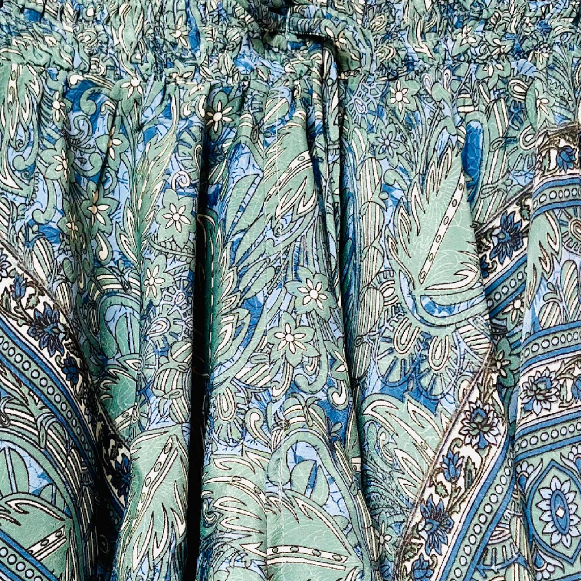 Shortsnederdel i silke med lomme str. XS/S