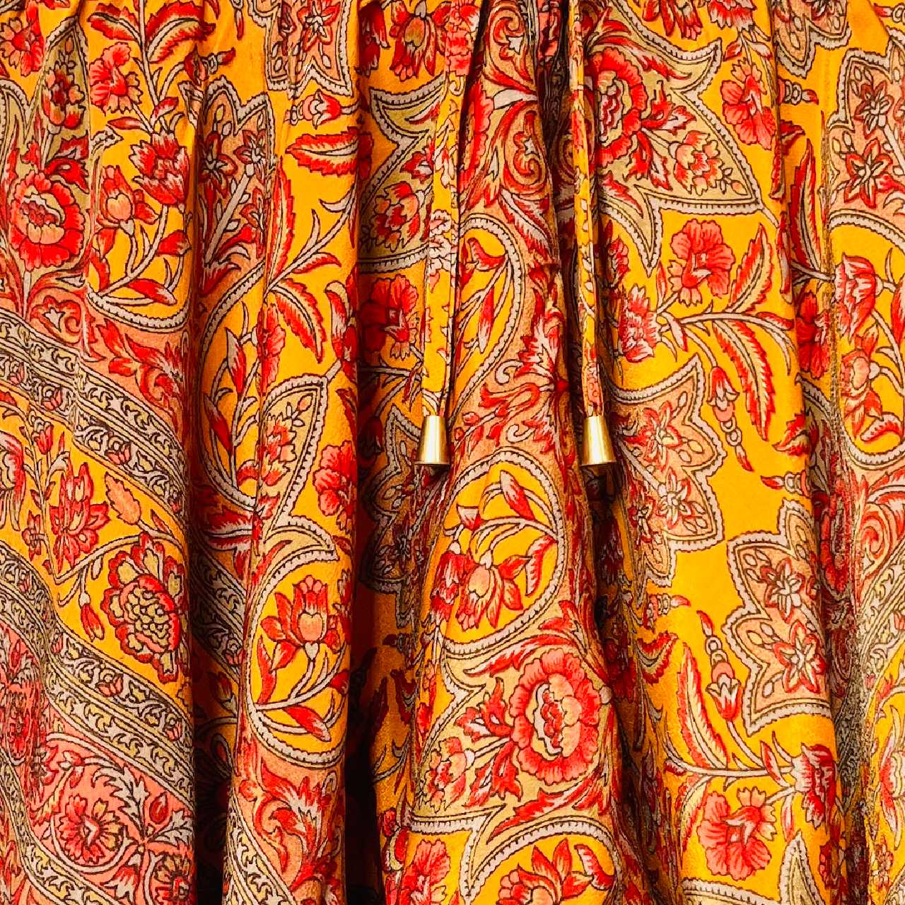 Shortsnederdel i silke med lomme str. XS/S