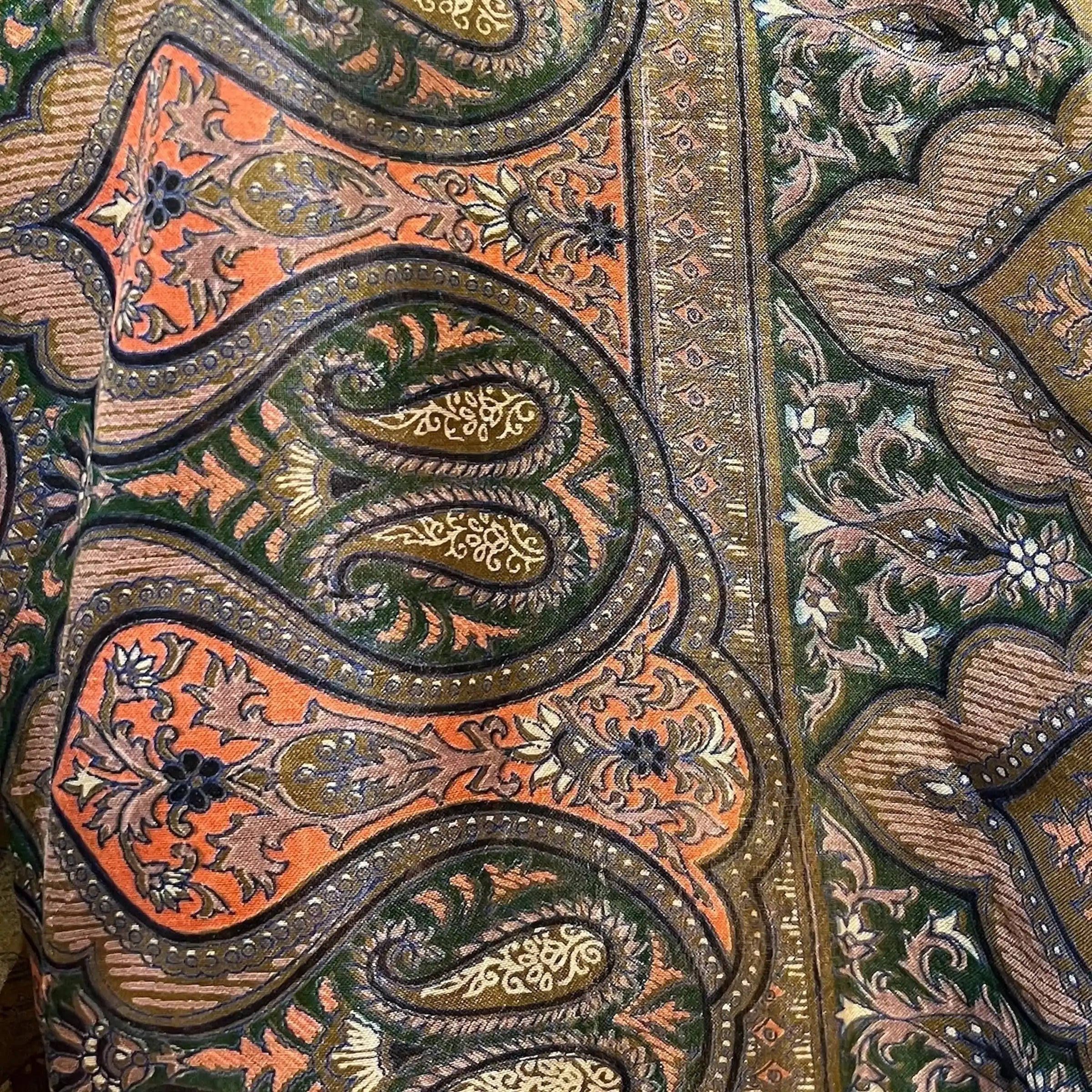 Silke kimono med lomme