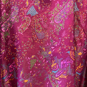 Silke kimono med lomme