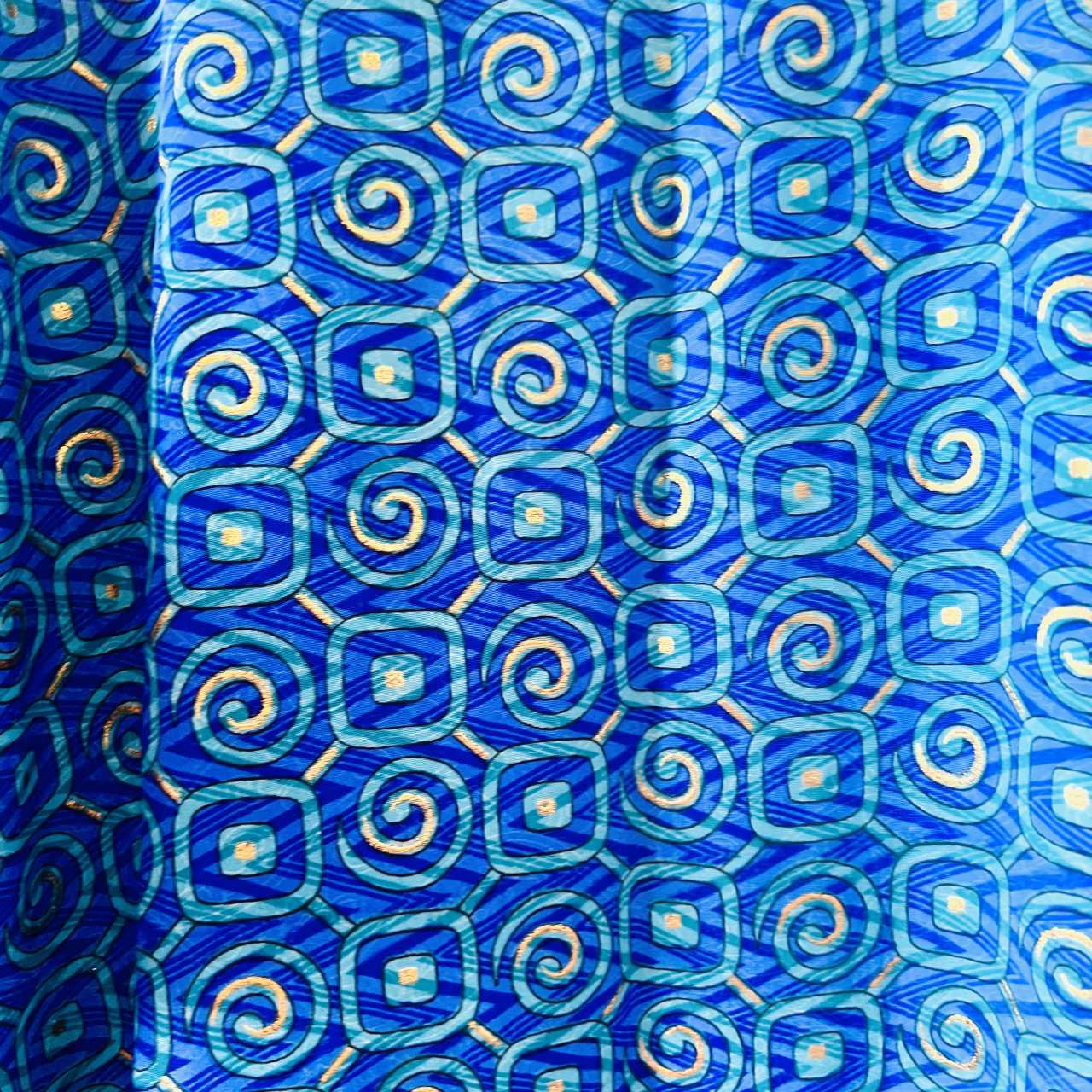 Lang Blå Silke Kimono 2.