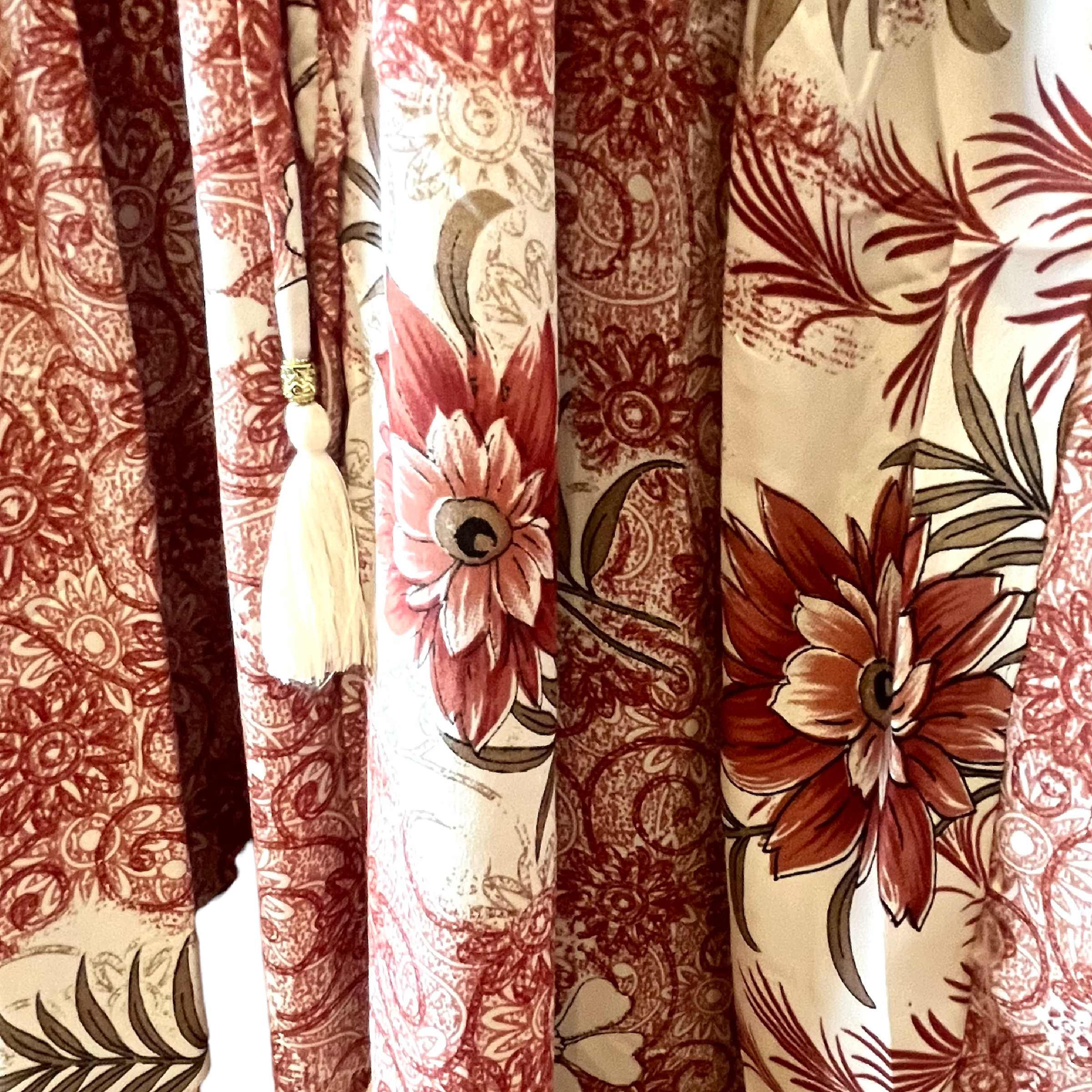 Kaftan blomst med bindebånd/Impire Snit