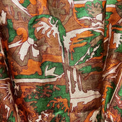 Silke kimono med lomme