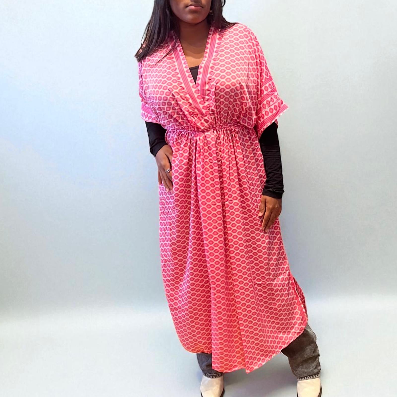 Kaftan med bindebånd/ Empire Snit