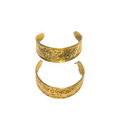 Håndlavet guldbelagt ørering