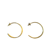 Håndlavet guldbelagt ørering