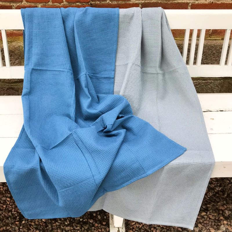 Indisk vaffelvævet håndklæde, 100% GOTS-certificeret øko bomuld