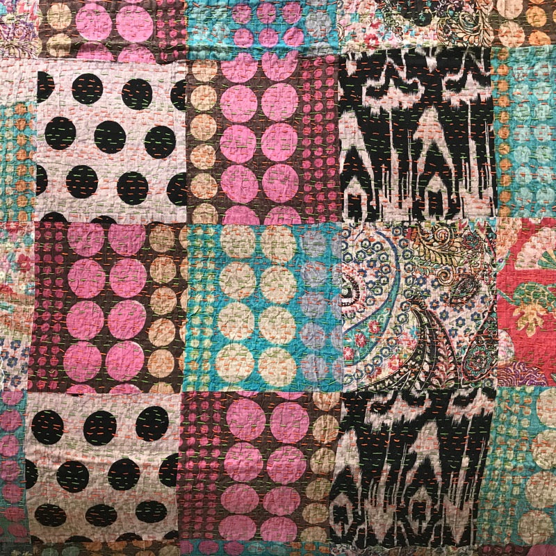 Stonewashed Kantha - Unik - 160 x 230 cm