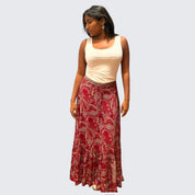 Silke patchwork nederdel