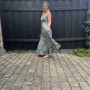 Lang silkekjole - 4