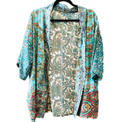 Kort silke kimono