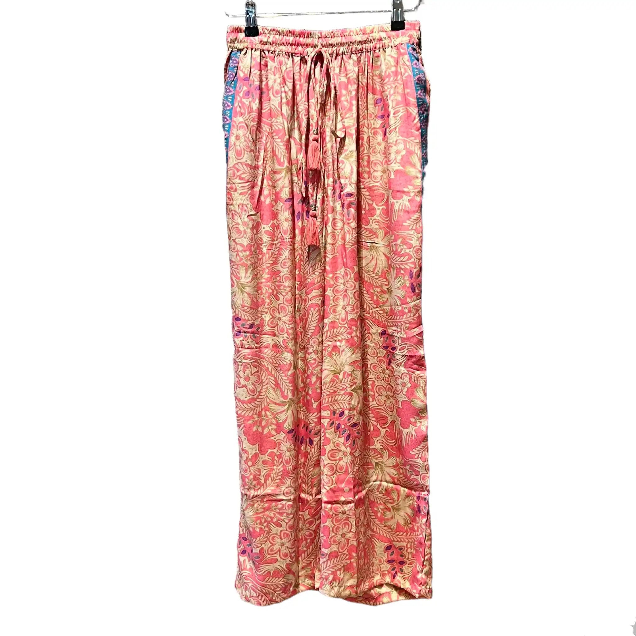 Pink flower Kimono sæt