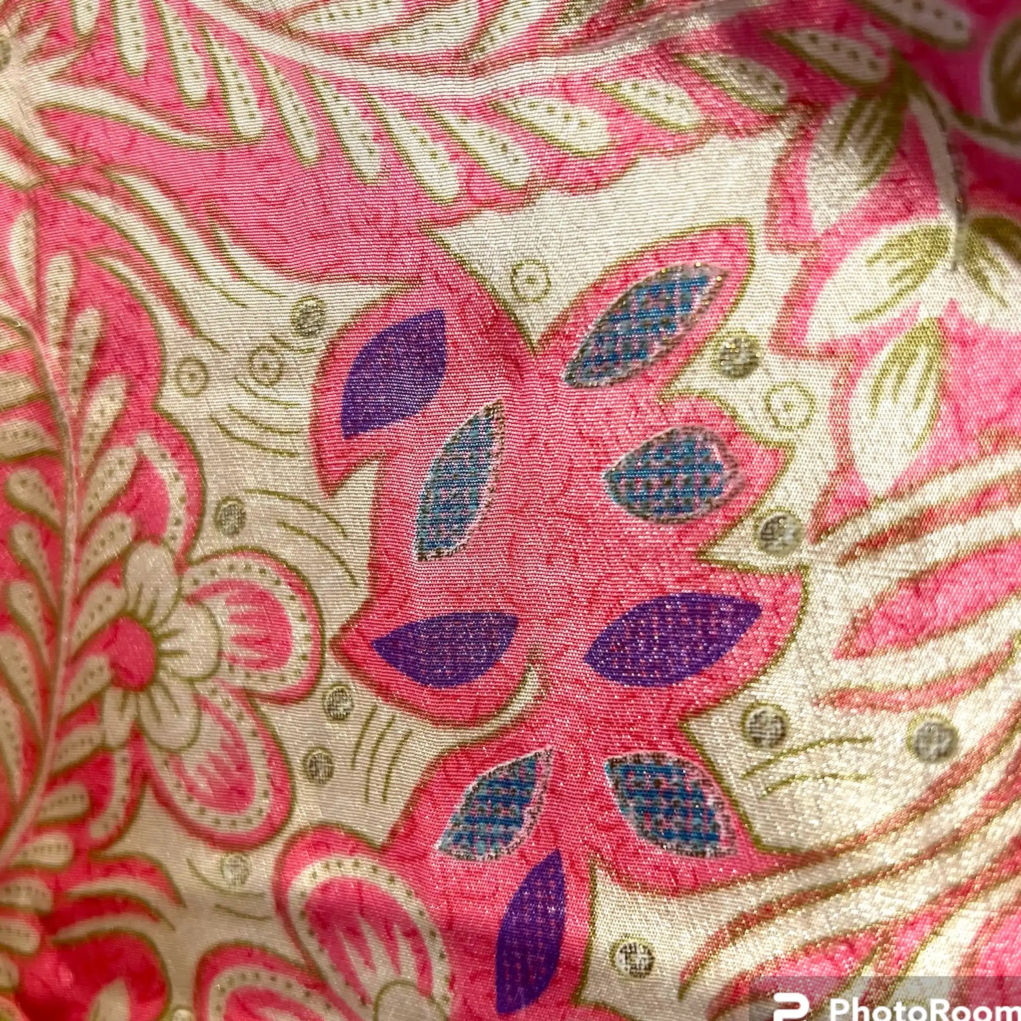 Pink flower Kimono sæt