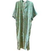 Kaftan med bindebånd/Impire Snit- med guld