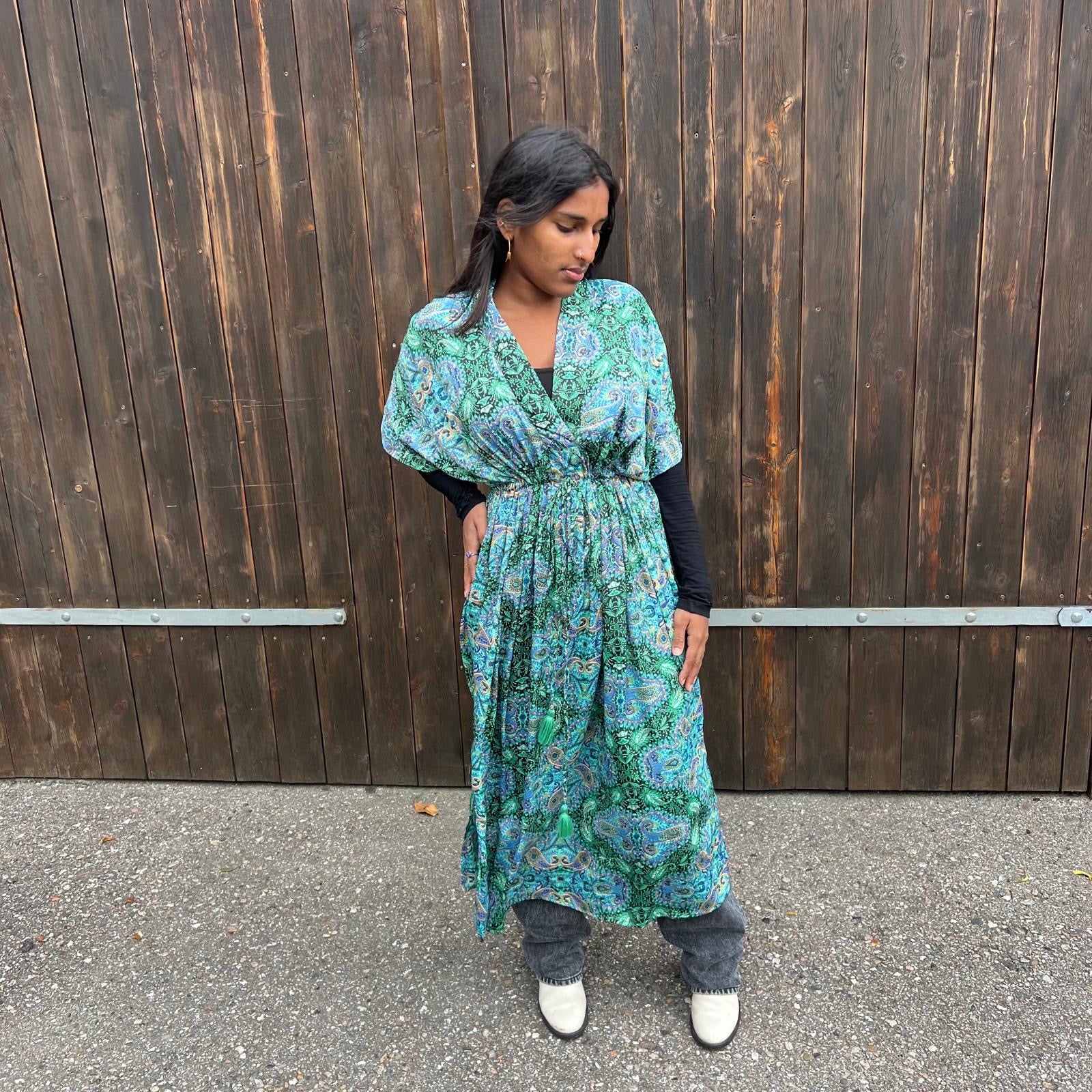 Kaftan med bindebånd/ Empire Snit