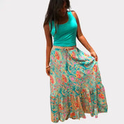 Silke patchwork nederdel